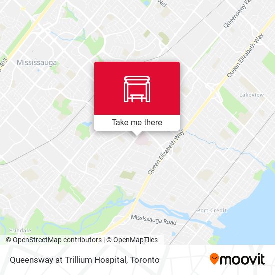 Queensway at Trillium Hospital map