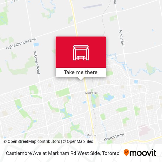 Castlemore Ave at Markham Rd West Side map