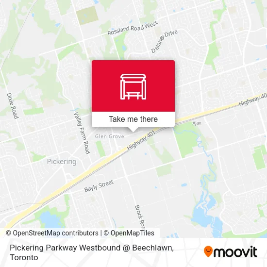 Pickering Parkway Westbound @ Beechlawn map