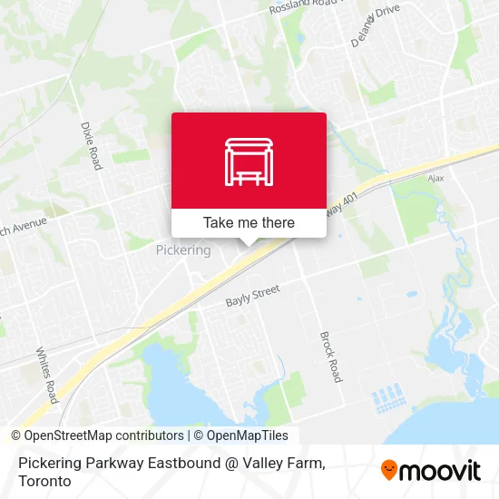 Pickering Parkway Eastbound @ Valley Farm map