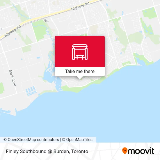 Finley Southbound @ Burden map