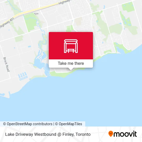 Lake Driveway Westbound @ Finley map