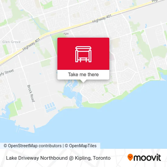 Lake Driveway Northbound @ Kipling map