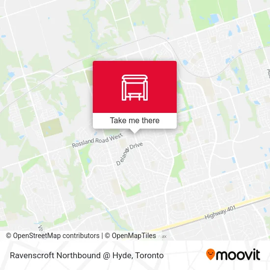 Ravenscroft Northbound @ Hyde map