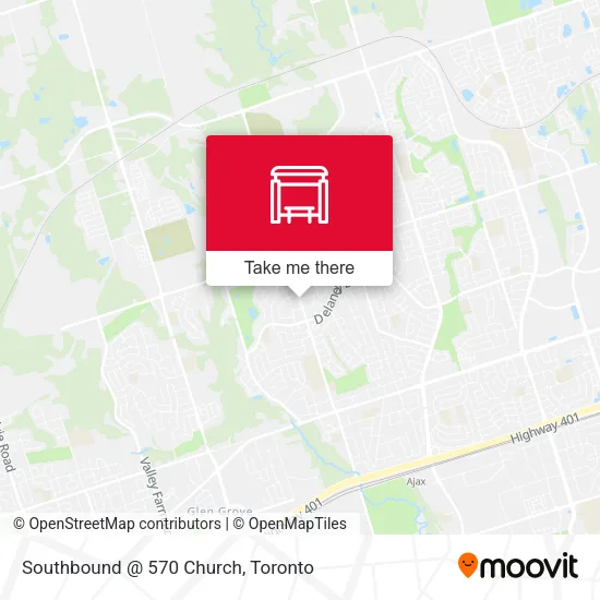 Southbound @ 570 Church map