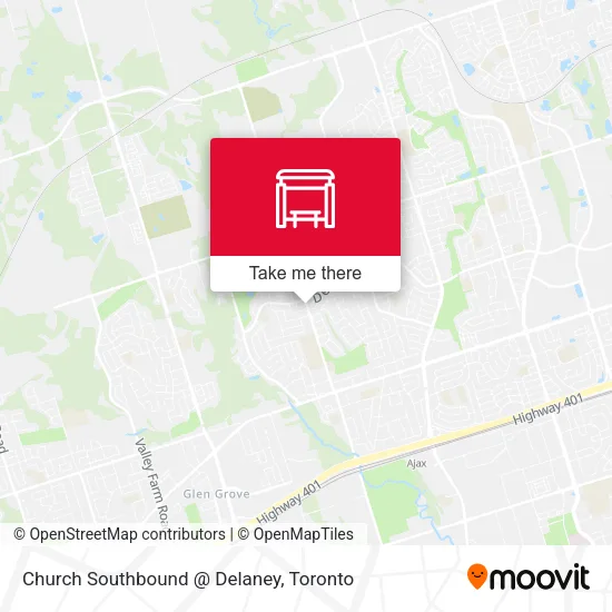 Church Southbound @ Delaney map