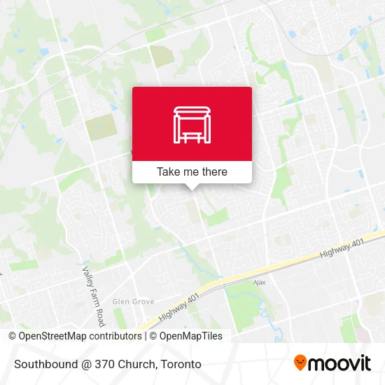 Southbound @ 370 Church map