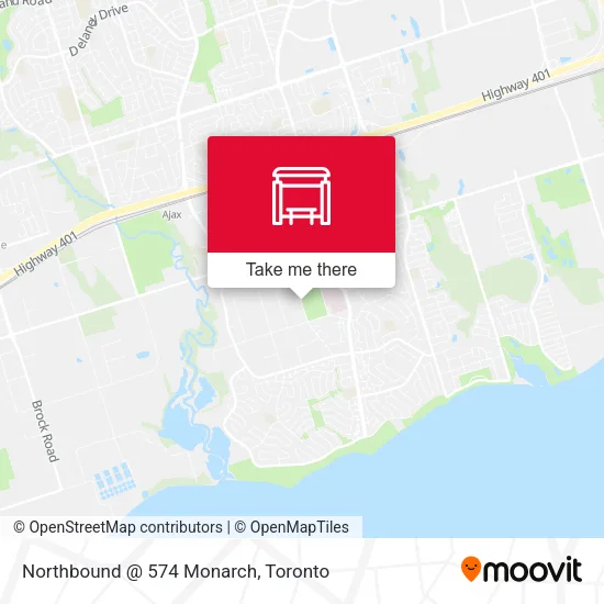Northbound @ 574 Monarch map