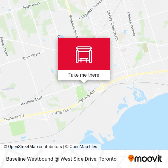 Baseline Westbound @ West Side Drive plan