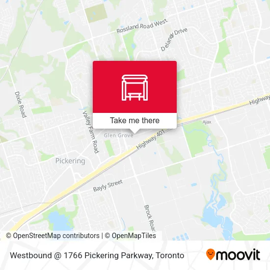 Westbound @ 1766 Pickering Parkway map