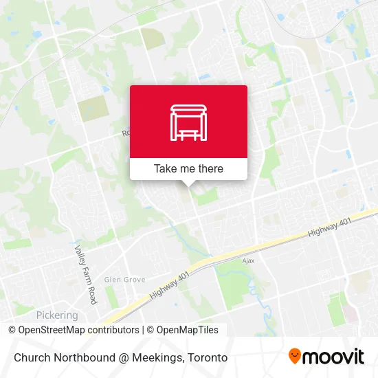Church Northbound @ Meekings map