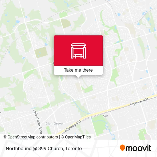 Northbound @ 399 Church map