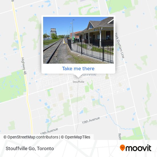 Stouffville Go map