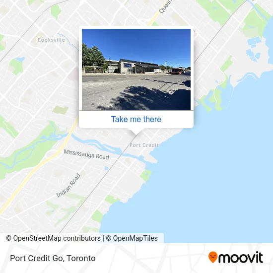 Port Credit Go map