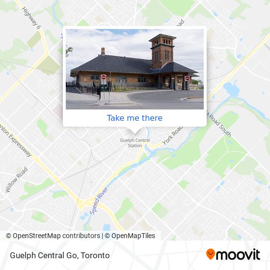 Guelph Central Go map
