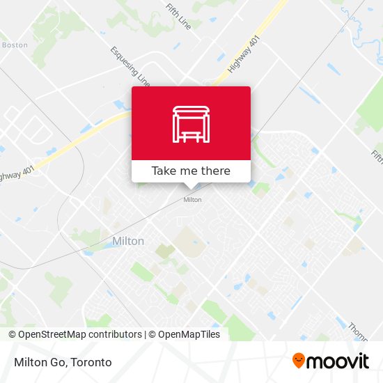 Milton Go map