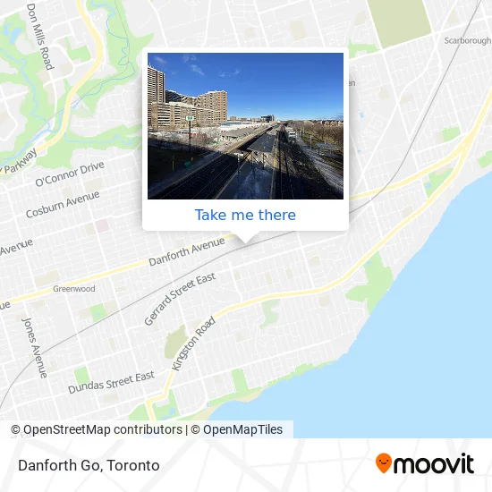 Danforth Go map