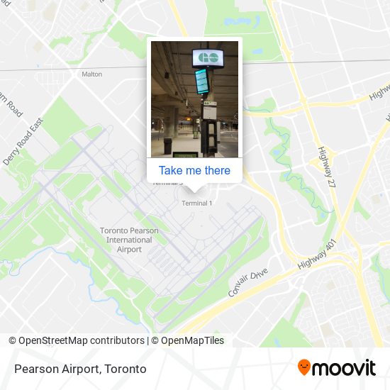 Pearson Airport map