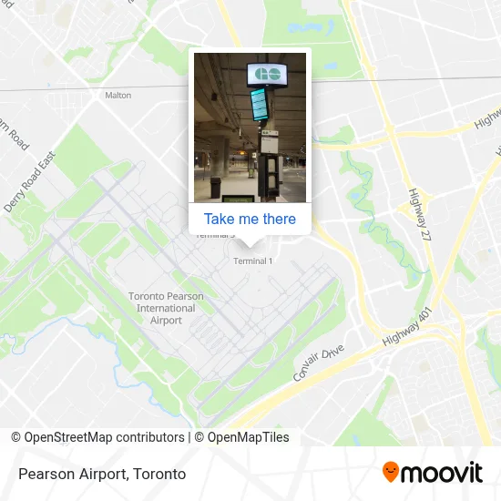 Pearson Airport map