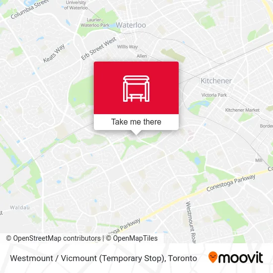Westmount / Vicmount (Temporary Stop) map