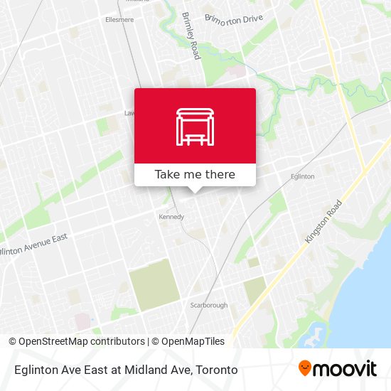 Eglinton Ave East at Midland Ave map