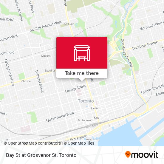 Bay St at Grosvenor St plan