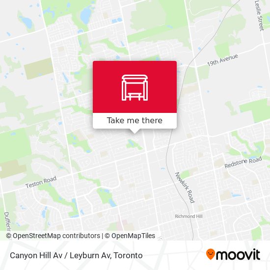 Canyon Hill Av / Leyburn Av map