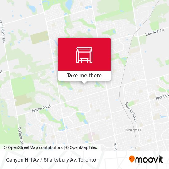 Canyon Hill Av / Shaftsbury Av map
