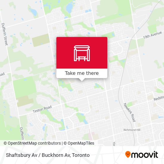 Shaftsbury Av / Buckhorn Av map
