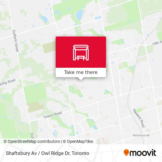 Shaftsbury Av / Owl Ridge Dr map