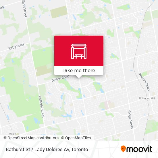 Bathurst St / Lady Delores Av map