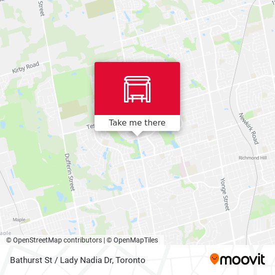 Bathurst St / Lady Nadia Dr map