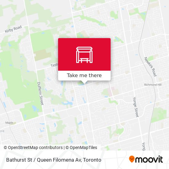 Bathurst St / Queen Filomena Av plan