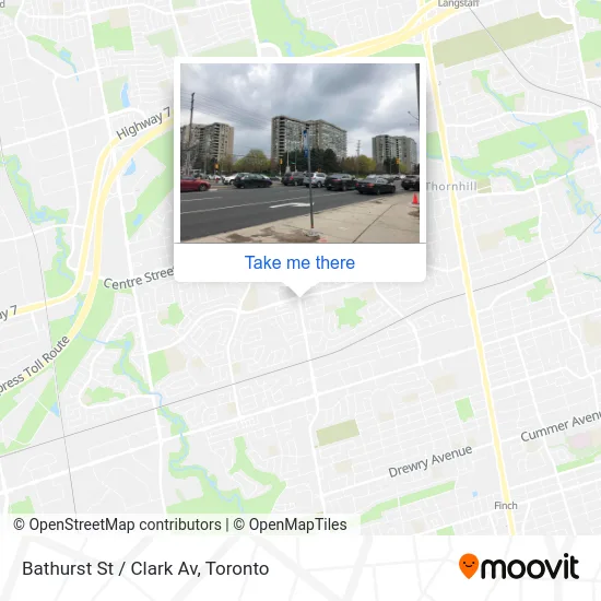 Bathurst St / Clark Av map