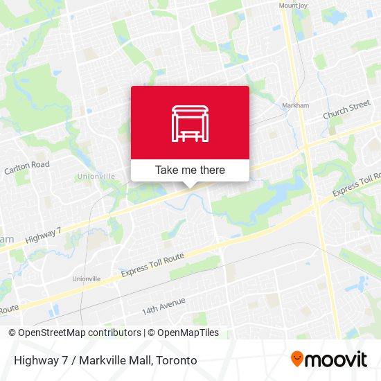Highway 7 / Markville Mall map