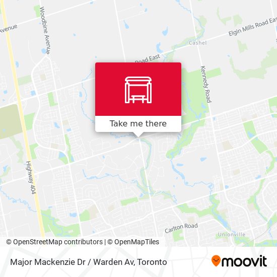 Major Mackenzie Dr / Warden Av map