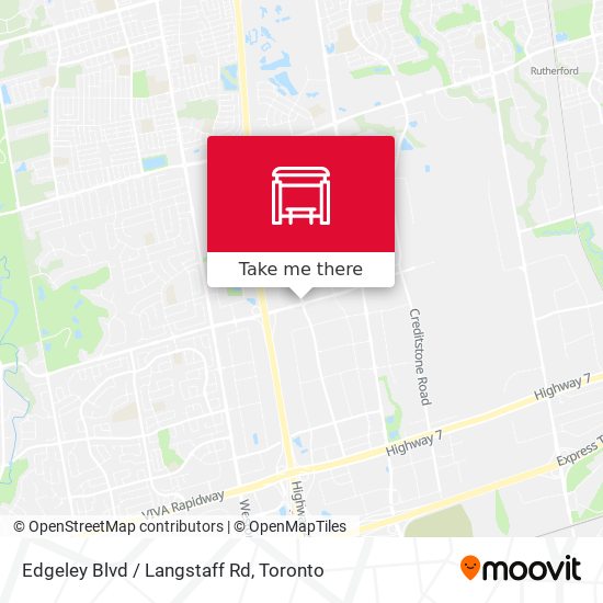 Edgeley Blvd / Langstaff Rd map