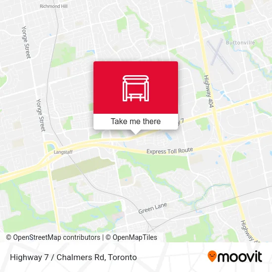 Highway 7 / Chalmers Rd map