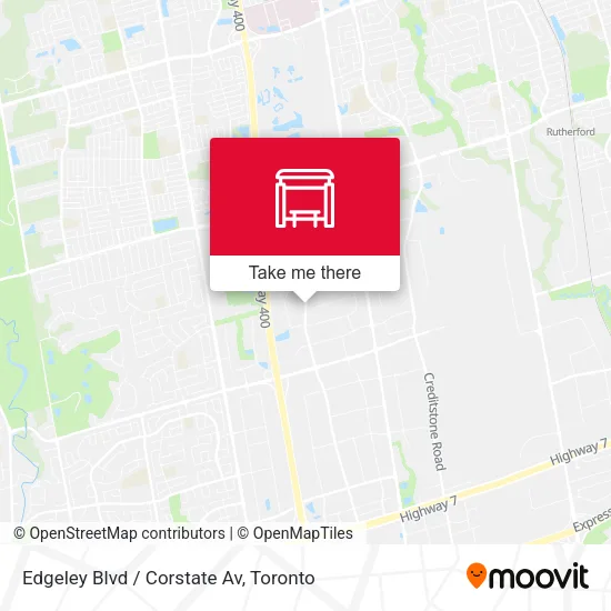 Edgeley Blvd / Corstate Av map