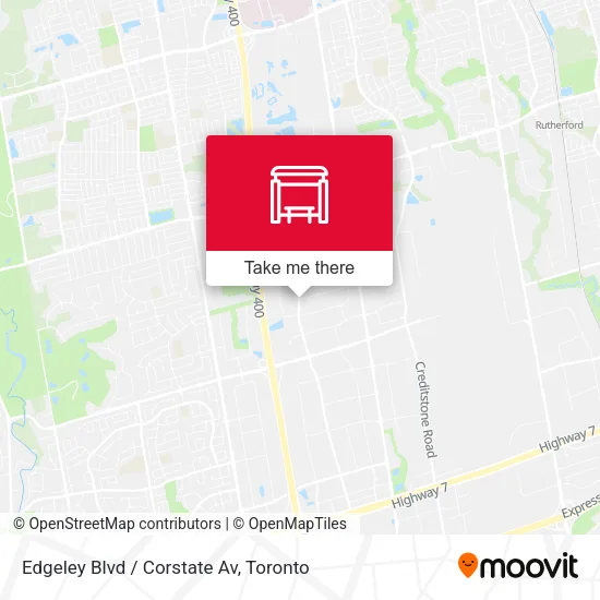 Edgeley Blvd / Corstate Av map