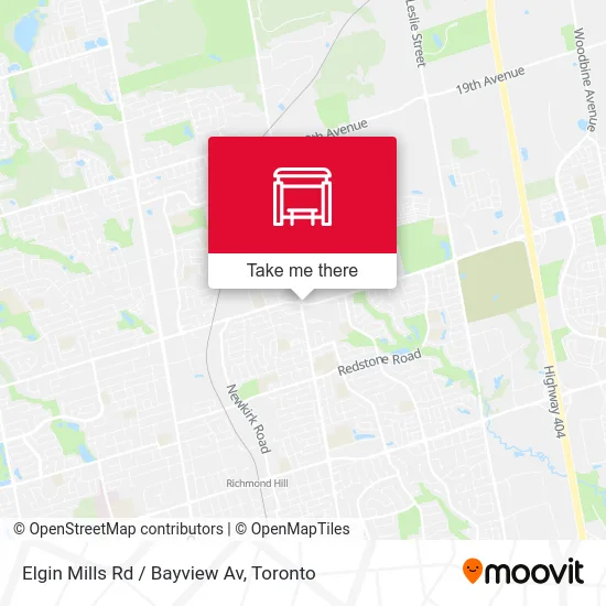 Elgin Mills Rd / Bayview Av map