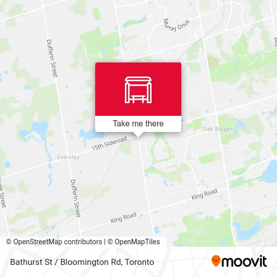 Bathurst St / Bloomington Rd map