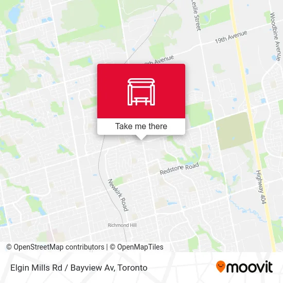 Elgin Mills Rd / Bayview Av map