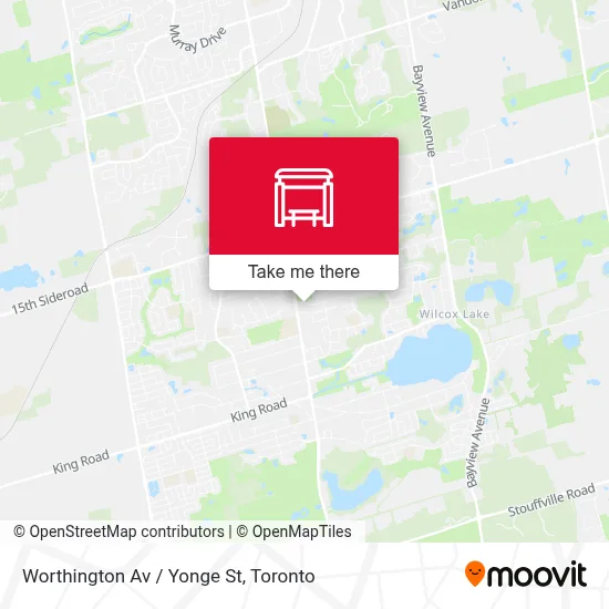 Worthington Av / Yonge St map