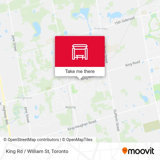 King Rd / William St map