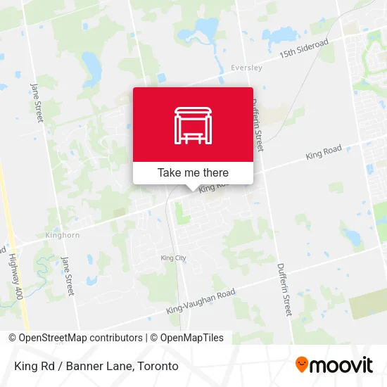 King Rd / Banner Lane map
