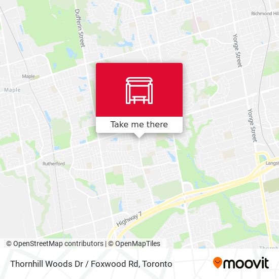 Thornhill Woods Dr / Foxwood Rd plan
