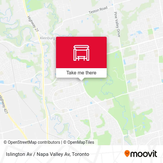 Islington Av / Napa Valley Av map