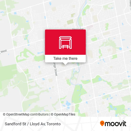 Sandford St / Lloyd Av map
