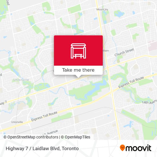 Highway 7 / Laidlaw Blvd map